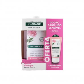 PACK PROMOCIONAL: Klorane Soothing & Anti-Irritating Shampoo Peony 400ml + Gel 50ml