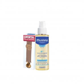 PROMOTIONAL PACK: Mustela Baby Massage Oil 100ml + Pacifier Pink Ribbon