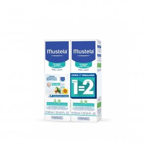 PROMOTIONAL PACK: Mustela Stelatopia Dry&Atopic Skin Emollient Face Cream 40ml x2