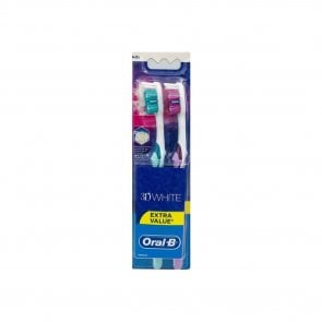 PROMOTIONAL PACK: Oral-B 3D White Toothbrush Medium x2