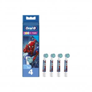 Oral-B Kids 3+ Replacement Heads Electric Toothbrush Spider-Man x4