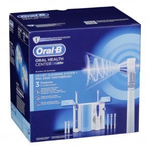 PROMOTIONAL PACK: Oral-B Oxyjet Cleaning System + Pro 2000 Electric Toothbrush