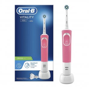Oral-B Vitality CrossAction 100 Pink Electric Toothbrush