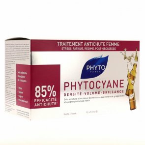 Phytocyane Cuidado Anti-Queda do Cabelo Mulher 7,5mlx12 Ampolas