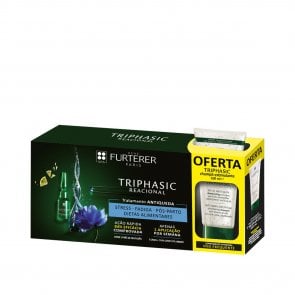 PROMOTIONAL PACK: René Furterer Triphasic Reactional Serum 12x5ml + Shampoo 100ml (12x0.17+3.38fl oz)