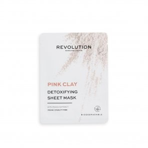 PROMOTIONAL PACK:Revolution Skincare Pink Clay Detoxifying Sheet Masks x5