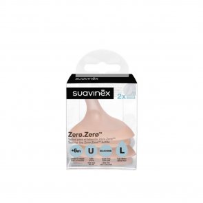 Suavinex Zero Zero Anti-Colic Flow L Silicone Nipple x2