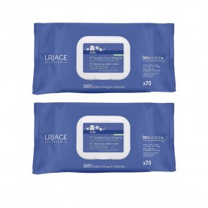 PAQUETE PROMOCIONAL:Uriage Baby 1st Cleansing Wipes 2x70