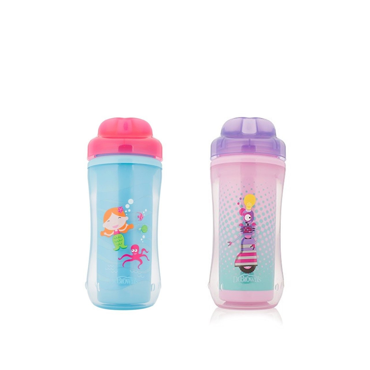 Insulated Cup with Lid :: choose spout or no-spill lid, single handle