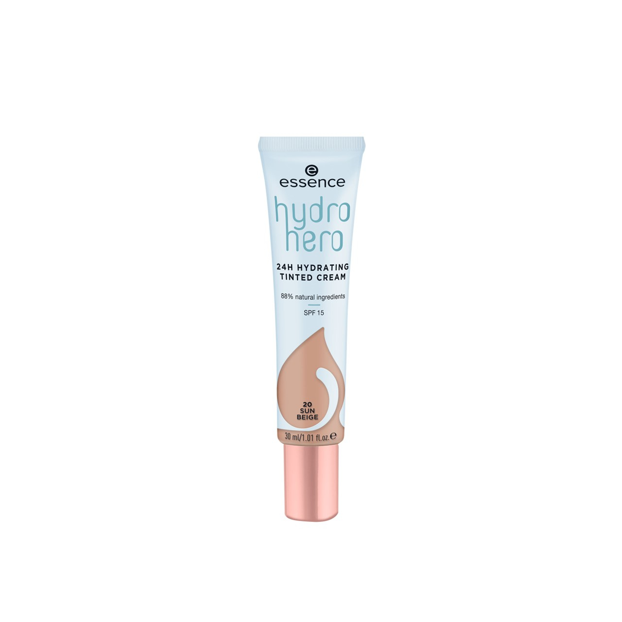 Essence Hydro Hero 24H Hydrating Tinted Cream SPF15 - Moisturizing  Foundation