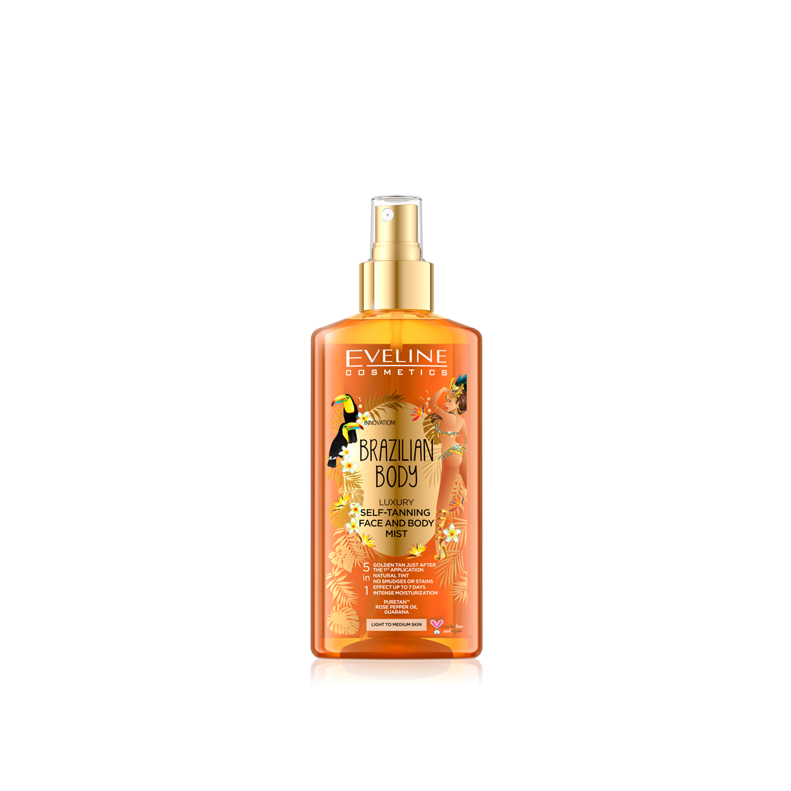 Buy Eveline Cosmetics Brazilian Body Luxury SelfTanning Face And Body Mist 150ml · Luxembourg
