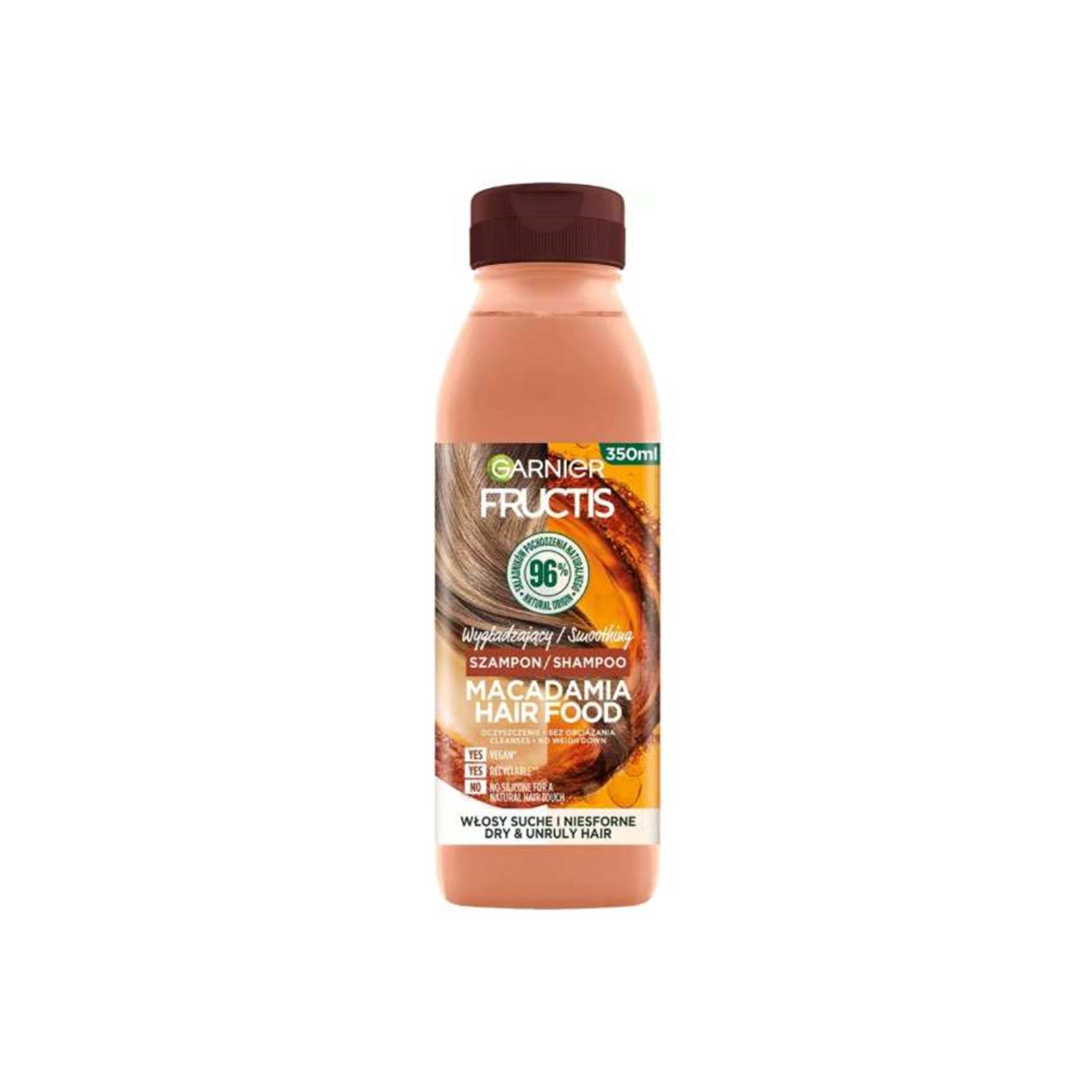 Garnier Fructis Hair Food Smoothing Shampoo Macadamia 350ml 118floz