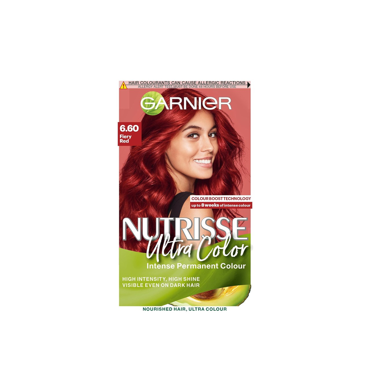 Buy Garnier Nutrisse Ultra Color 6.60 Fiery Red Permanent Hair Dye