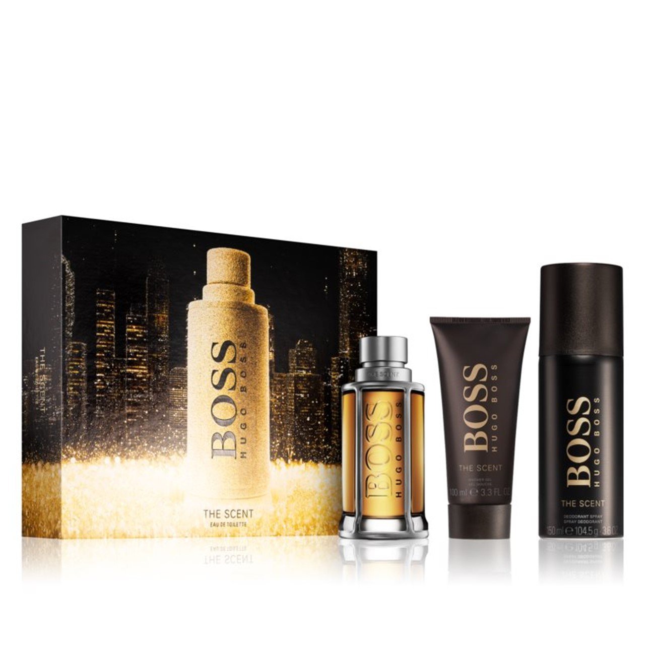 Hugo Boss Bottled Men's Eau de Parfum 3-Piece Gift Set - iCuracao.com