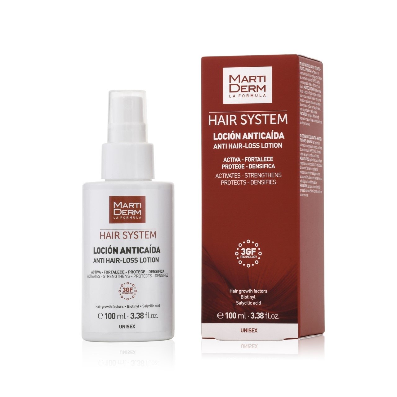 Best MartiDerm Products: MartiDerm Hair System 3GF Anti Hair-Loss Lotion 100ml