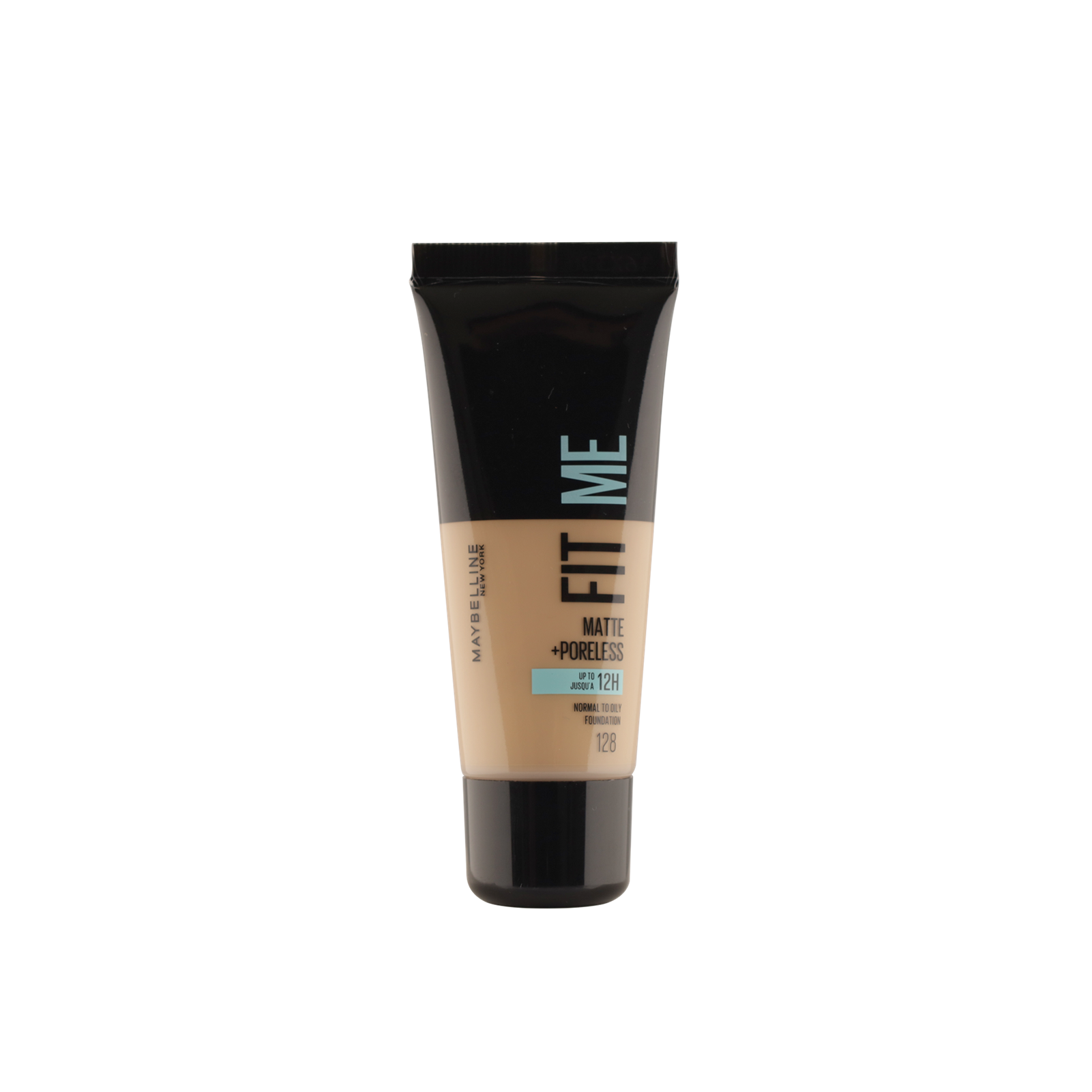 Maybelline fitme matte+poreless with clay foundation shade 128warm nude for  flawless face base