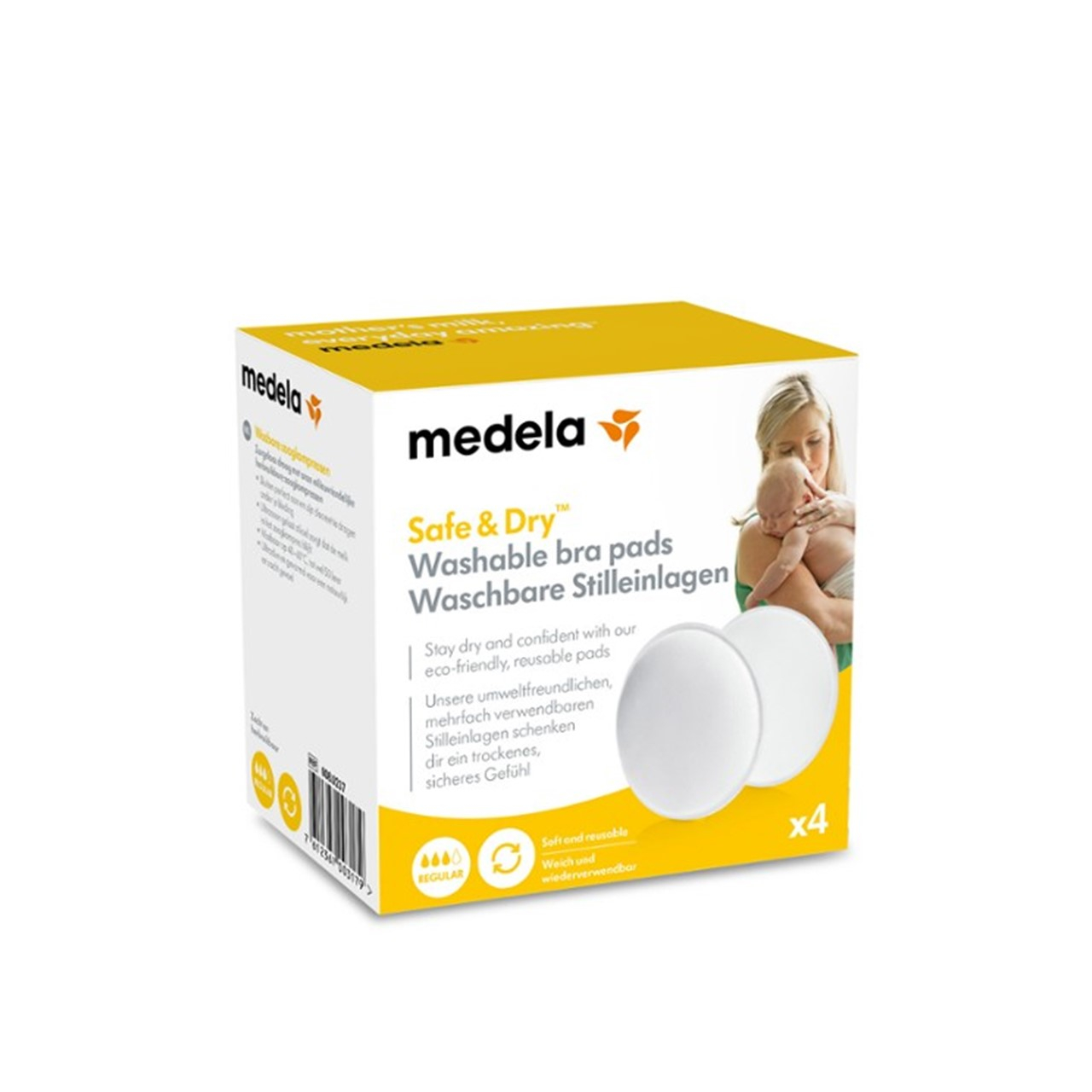 Buy Medela Safe & Dry Washable Bra Pads x4 · Canada