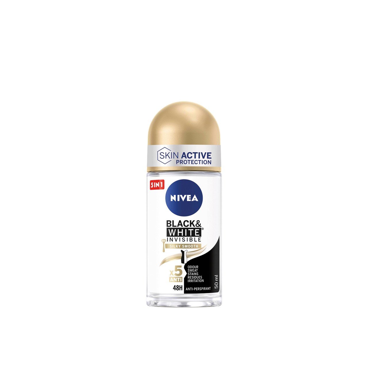 Buy Nivea Black & White Invisible Silky Smooth Roll-On 50ml · Seychelles