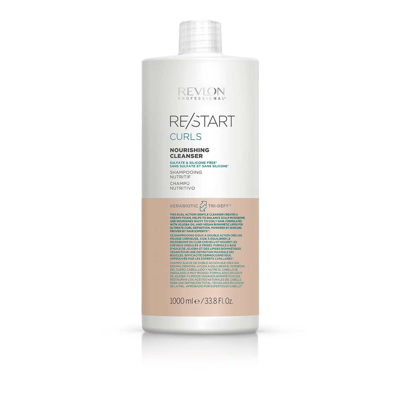 (33.81fl · Revlon Cleanser 1L USA Re/Start Curls Nourishing oz) Shampoo Professional Buy