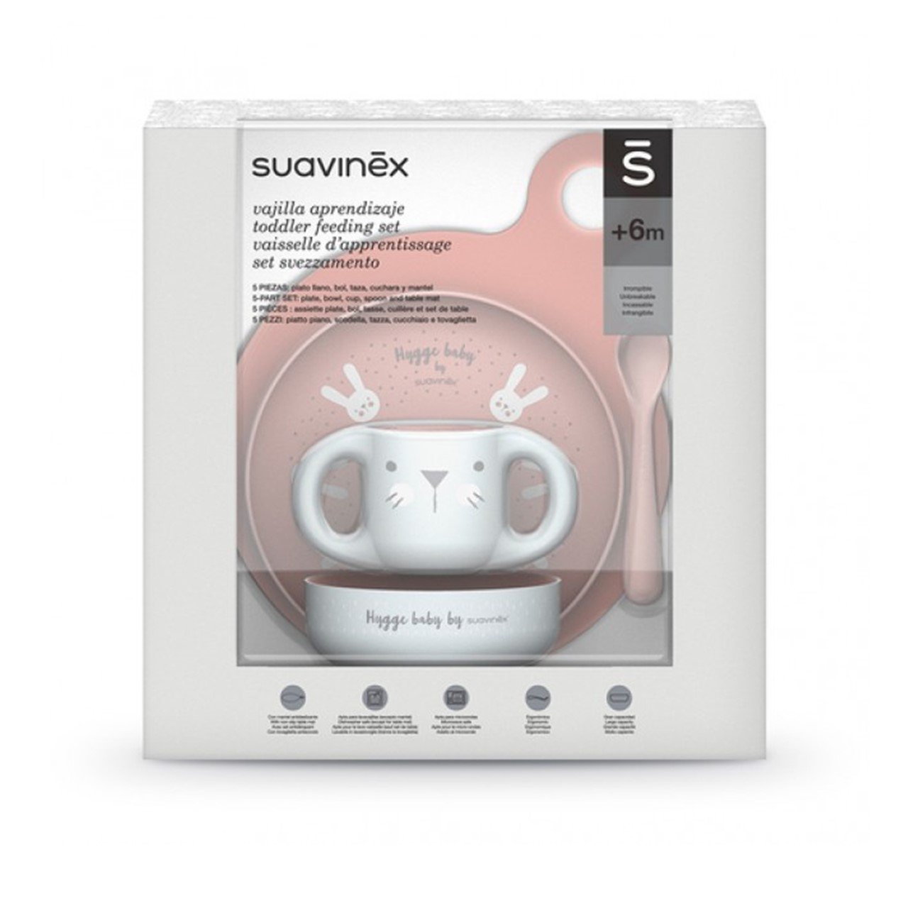 Buy Suavinex Rose Toddler Feeding Set +6m · USA