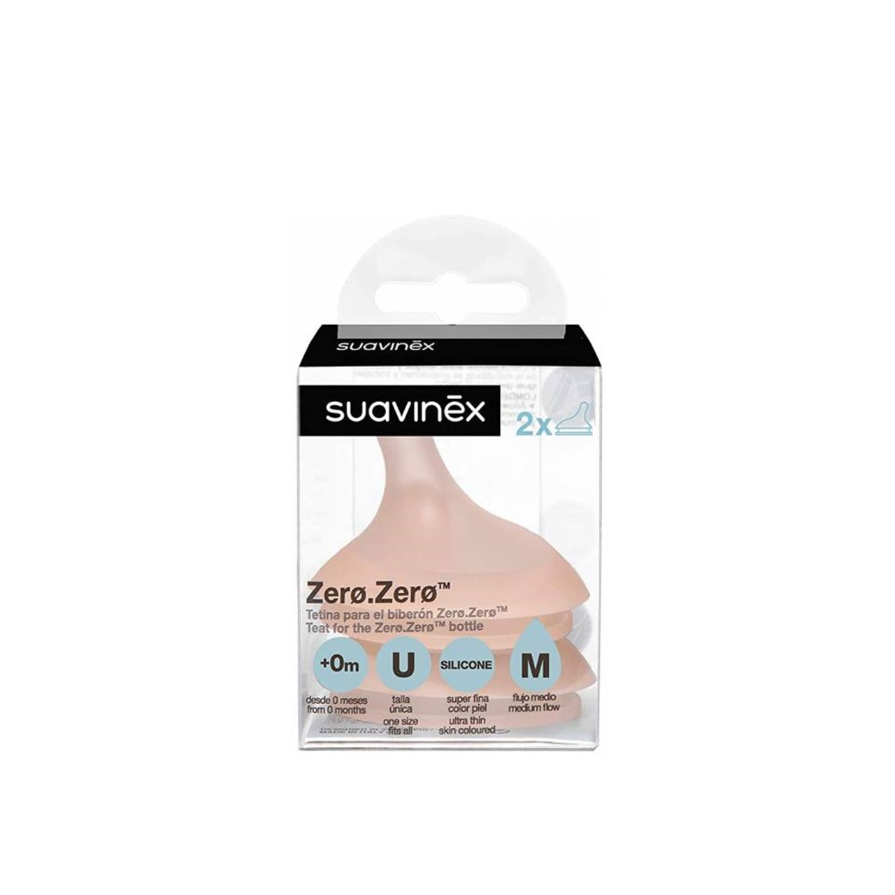 Suavinex, Zerø.Zerø Bottle Pack Medium Flow Rate Anti-Colic 270ml with  Pacifier, Replacement Silicone Bag : : Baby Products