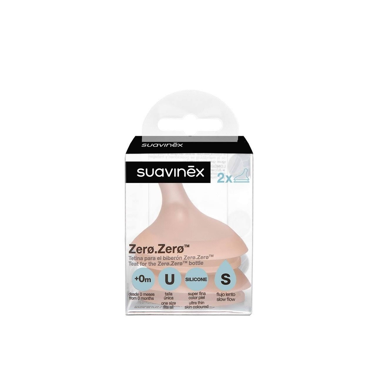 Compra Suavinex Zero Zero Anti-Colic Flow S Silicone Nipple x2