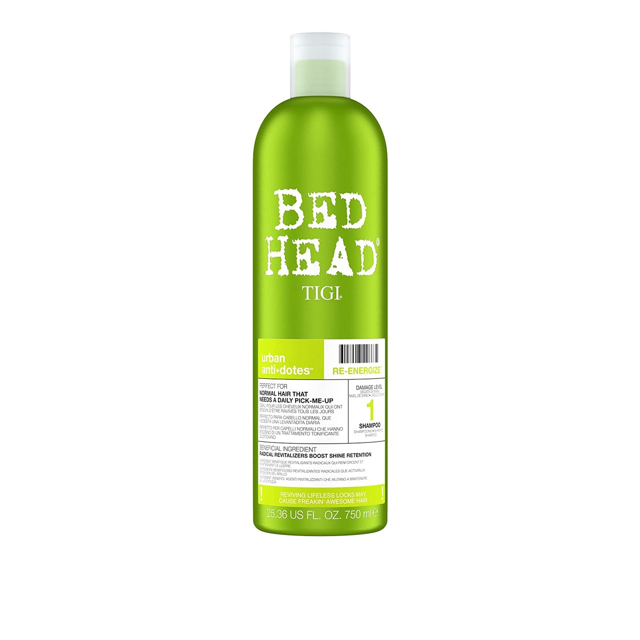 Buy TIGI Bed Head Urban Antidotes 1 Re-Energize Shampoo 750ml · Seychelles