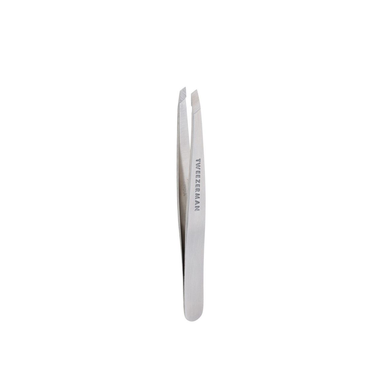 Eyebrow Tweezer - Angled Silver