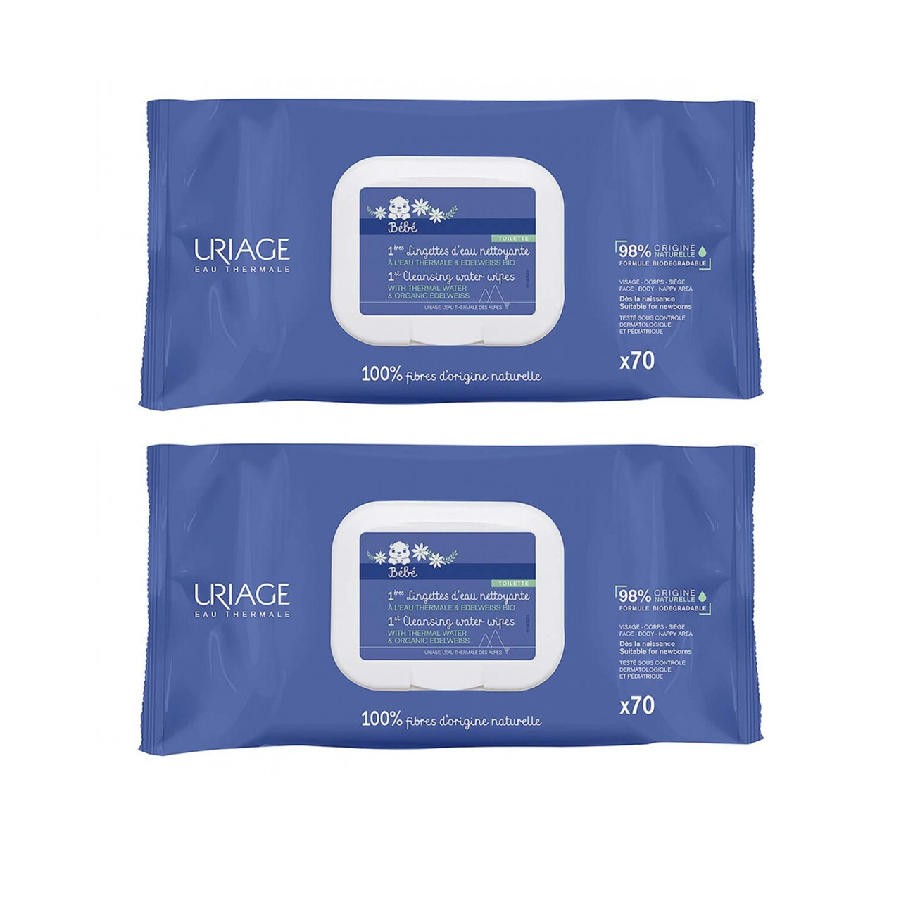 Buy Uriage Baby 1st Cleansing Water Wipes (2X70) online - Free delivery  available in Lebanon Buy Uriage Baby 1st Cleansing Water Wipes (2X70)  online - Free delivery available in Lebanon – FamiliaList