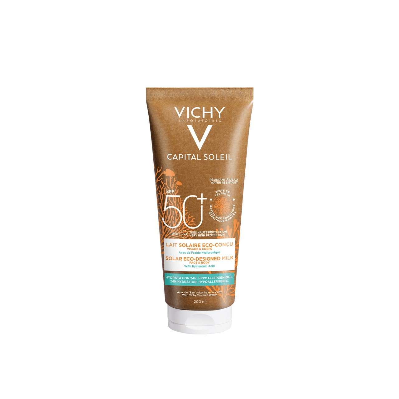 Protective Cream SPF50+ 3-in-1 Cleansing Milk Capital Soleil 100ml- Vichy -  Easypara