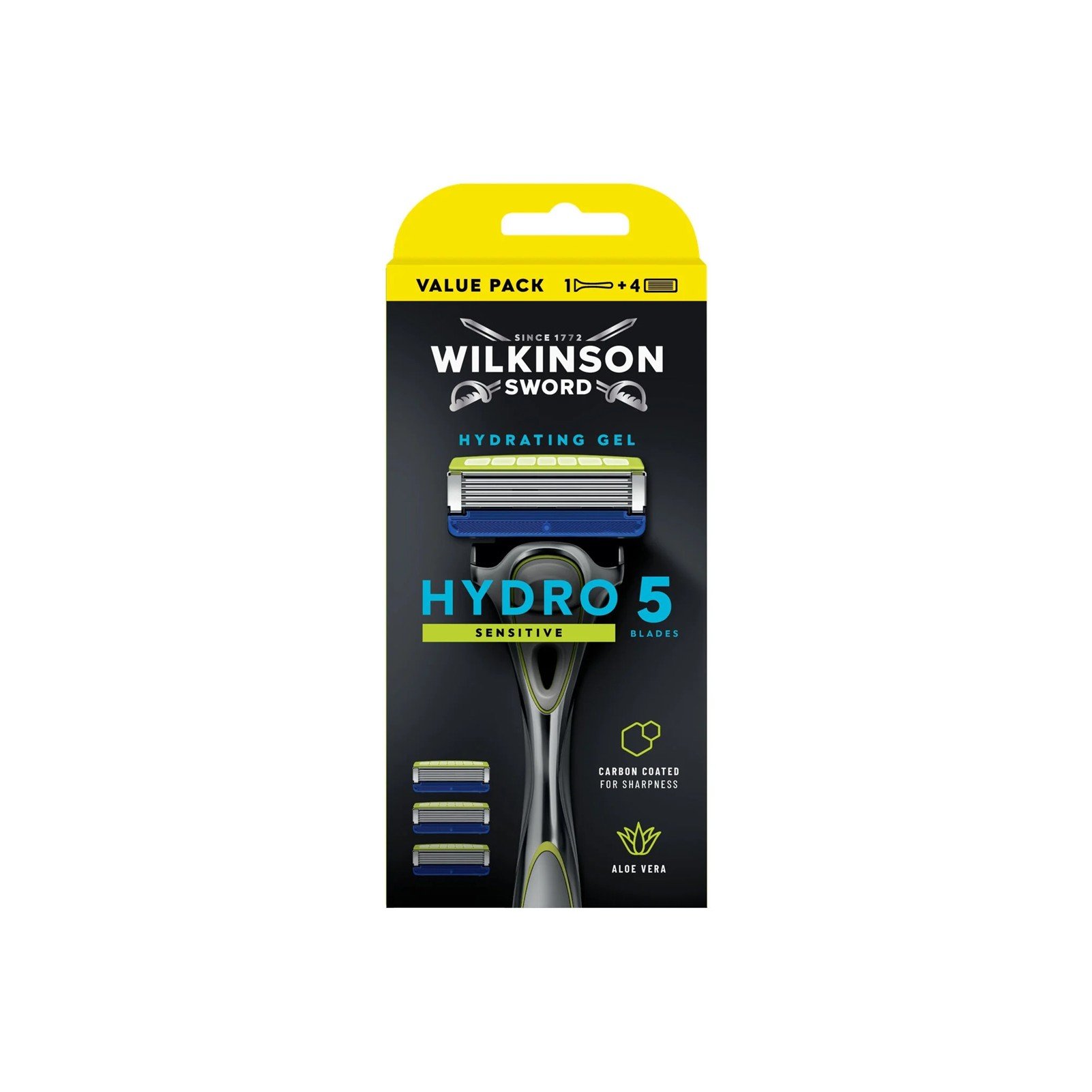 Wilkinson Sword Hydro 5 Sensitive Razor + 3 Replacement Blades