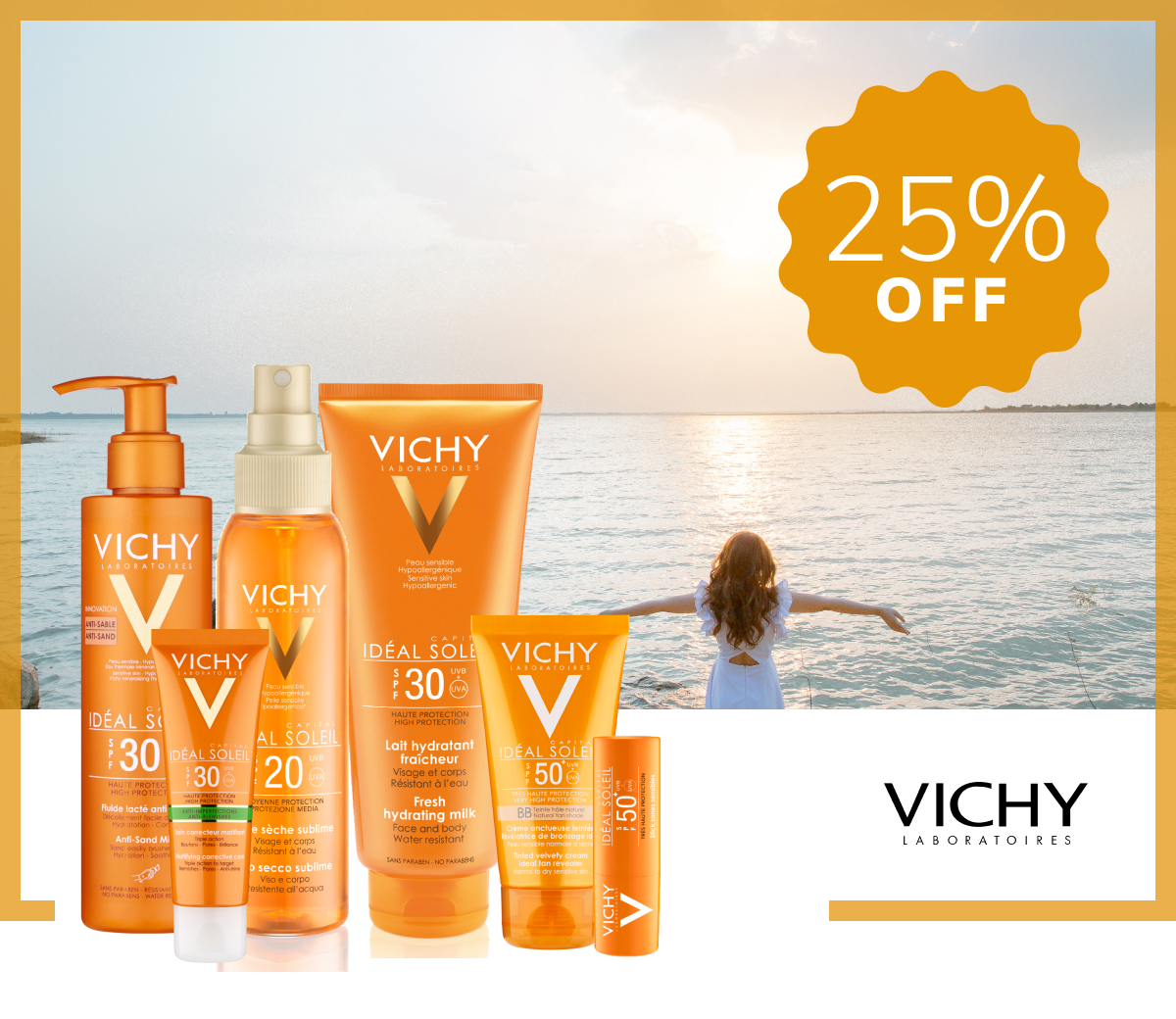 Protectores solares Vichy Vichy Sunscreens