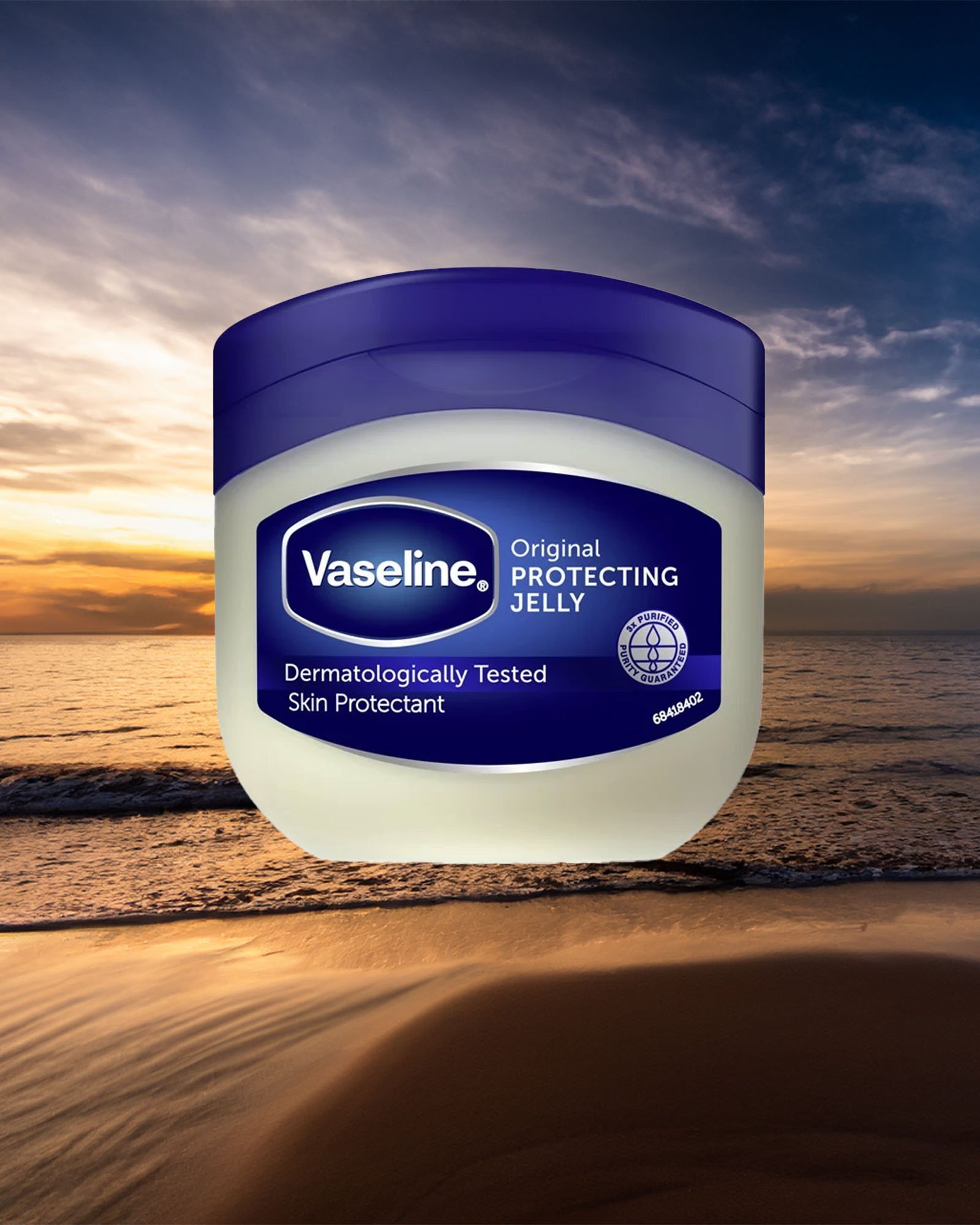 vaseline jelly at the beach